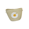 Kids Fashion Small Daisy Straw Bucket Hat + Messenger Bag Set