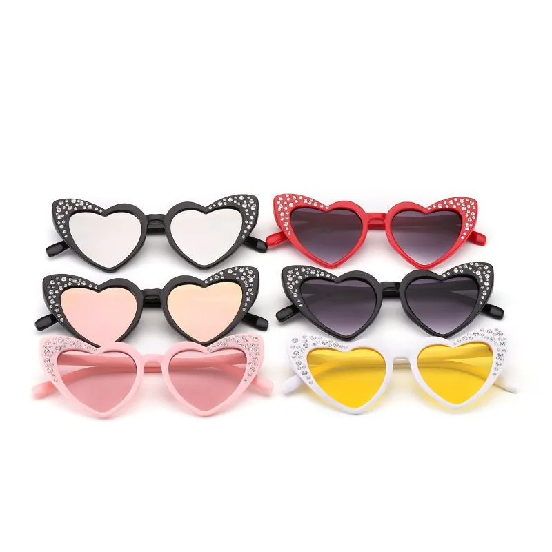 Fashion Kids Heart Shape Fashion Sun Glasses
