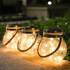 Outdoor Round Ball Decorative Solar Cracked Mason Tank Light