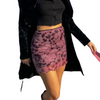 Women'S Temperament Sexy Slim Mesh Lace Tie-Dye Printing Skirt