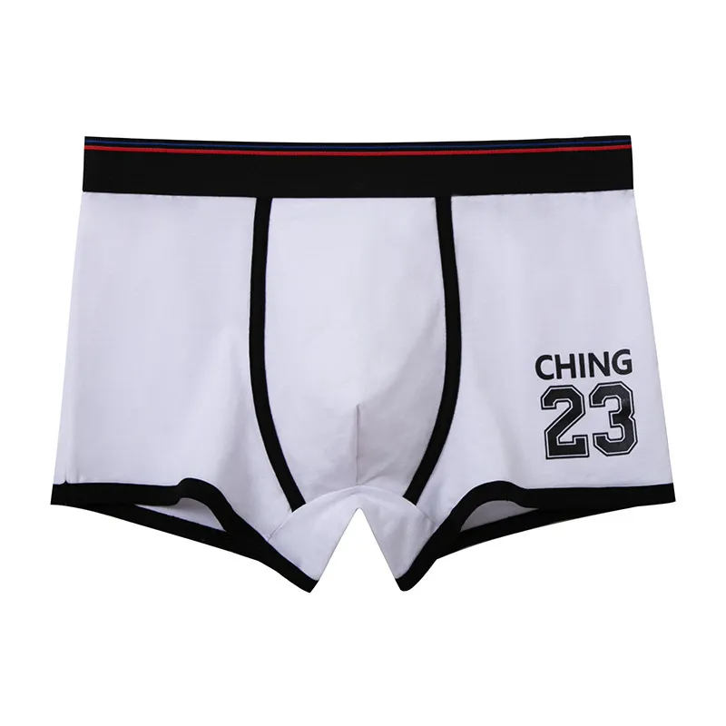 (Buy 1 Get 2) Men Fashion Casual Simple Letter Cotton Mid Waist Boxer Pants