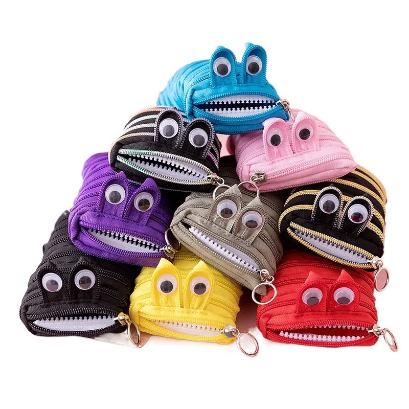 (Buy 1 Get 2) Love Caterpillar Monster Zipper Pencil Coin Purse