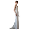 Evening Dress Women Simple V-Neck Slim Bride Wedding Fishtail Dress