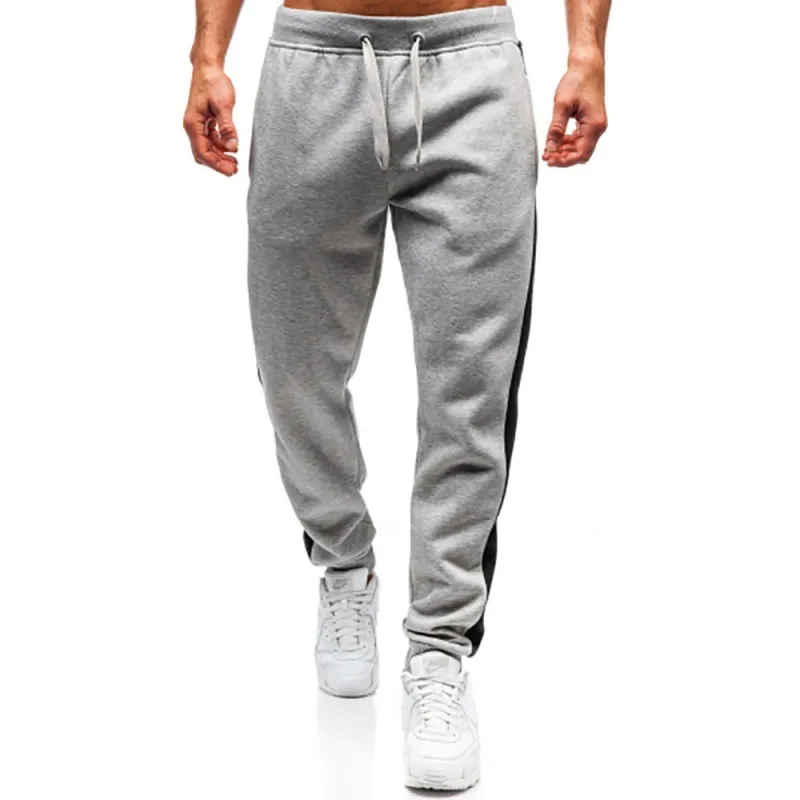 Men Fashion Splicing Sports Pants