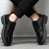 Men Fashion Low Top Breathable Pu Boots