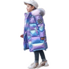 Children Kids Toddlers Girls Bright Color Hooded Warm Padded Coat