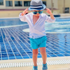 Kids Toddler Big Boys Summer Fashion Casual Solid Color Button Shirt Shorts Set