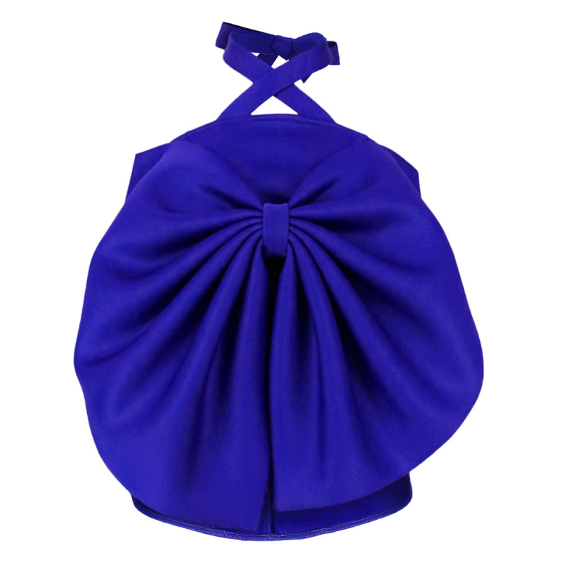 Women Fashion Sweet Dating Big Bowknot Halter Neck Top