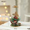 (Buy 1 Get 1) Simple Christmas Holiday Decorations Gold Iron Candlestick Desktop Ornaments