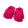 Slippers Imitation Fur Long Hair Edgy Girl Y2k Plush Slippers