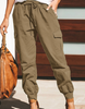 Women'S Casual Fashion Solid Color Pocket Cargo Pants