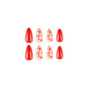 ( Buy 1 Get 2 ) Valentine Day Women Fashion Red Little Love Wearable False Nails