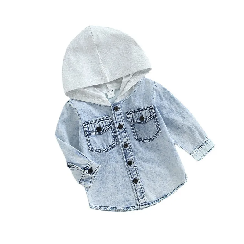 (Buy 1 Get 1) Toddler Baby Infant Girls Boys Patching Hooded Jacket