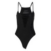 Women Fashion Sexy Cut Out Hollow Solid Color Strap Tight Bodysuit