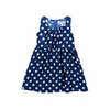 Children Kids Baby Fashion Girls Sleeveless Polka Dot Tie Bow Dress