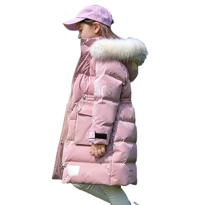 Children Kids Toddlers Girls Hooded Warm Thickened Padded Jacket