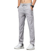 Men Summer Casual Fashionable Thin Straight Slim Stretch Ice Silk Sports Trousers