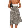 Women'S Fashion Zebra Printing Irregular Ruffled Skirt