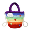 Children Kids Baby Fashion Girls Rainbow Color Woven Bucket Bag SKU: T10383AA11A Min.Order: 1