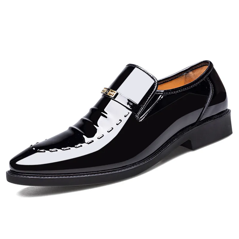 Men Fashion Solid Color Pu Shoes