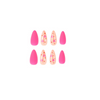 ( Buy 1 Get 2 ) Valentine Day Women Fashion Frosted Rose Love Wearable False Nails