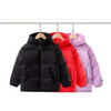 Kids Toddler Big Girls Boys Winter Fashion Casual Solid Color Zipper Stand Collar Hooded Down Coat