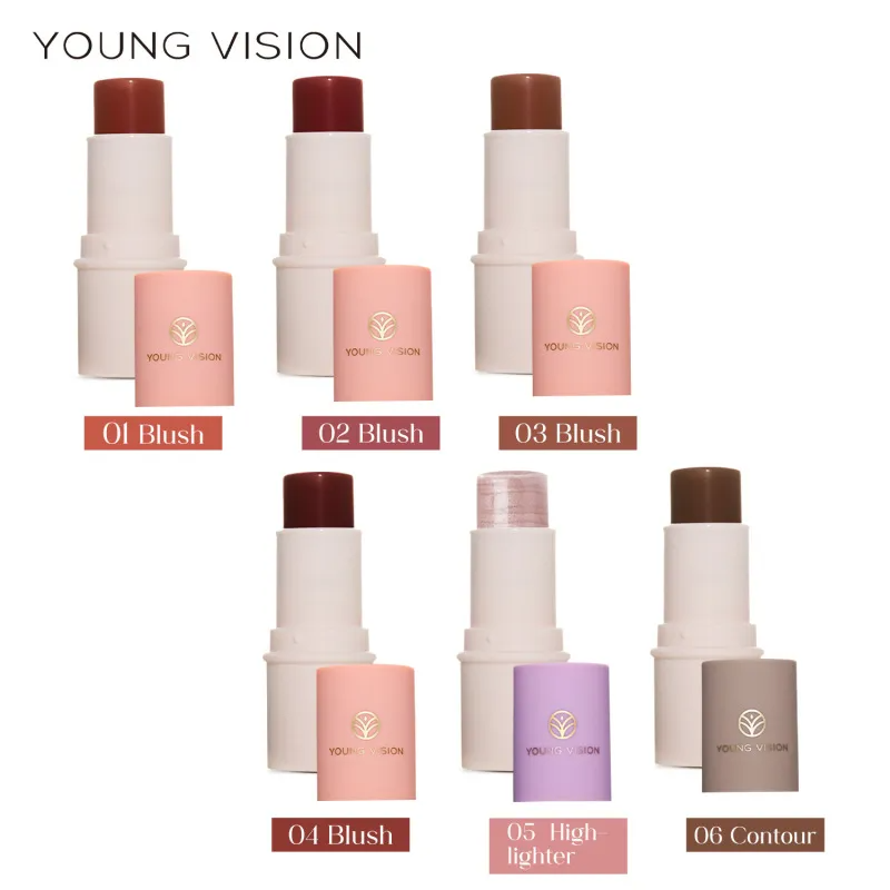 (Buy 1 Get 2) YOUNG VISION Multifunctional Highlighter Blusher Contour Lipstick