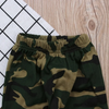 2 Pcs Baby Infant Toddler Boy Camouflage Print Tops And Pants Set