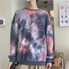 Fashion Tie Dye Long Sleeve Round Neck Couple Sweater