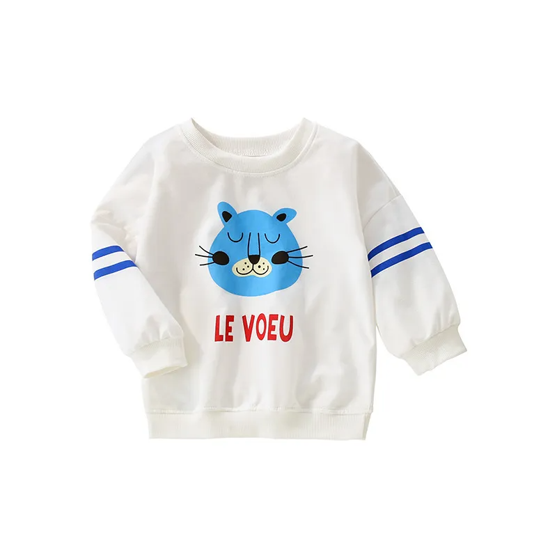 Children Kids Baby Fashion Boys Long Sleeve Cute Animals Print Sweatshirt