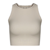 Women'S Casual Knitted Solid Color Sleeveless Cropped Tank Top