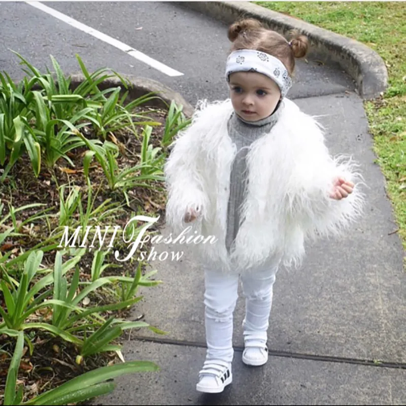 Fashion Girl Solid Color Faux Fur Coat