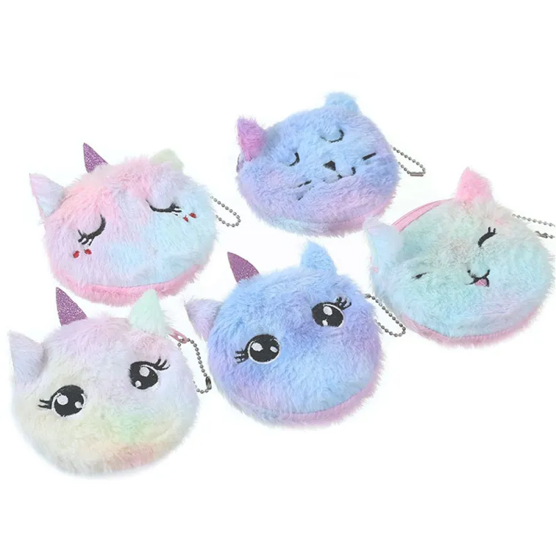 (Buy 1 Get 2 ) Cartoon Cat Plush Cute Coin Purse