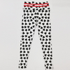 Black Heart-Shaped Print Hip-Lifting Sports High-Waisted Leggings Pants