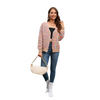 Women Fashion Loose Single-Breasted Sweater Coat