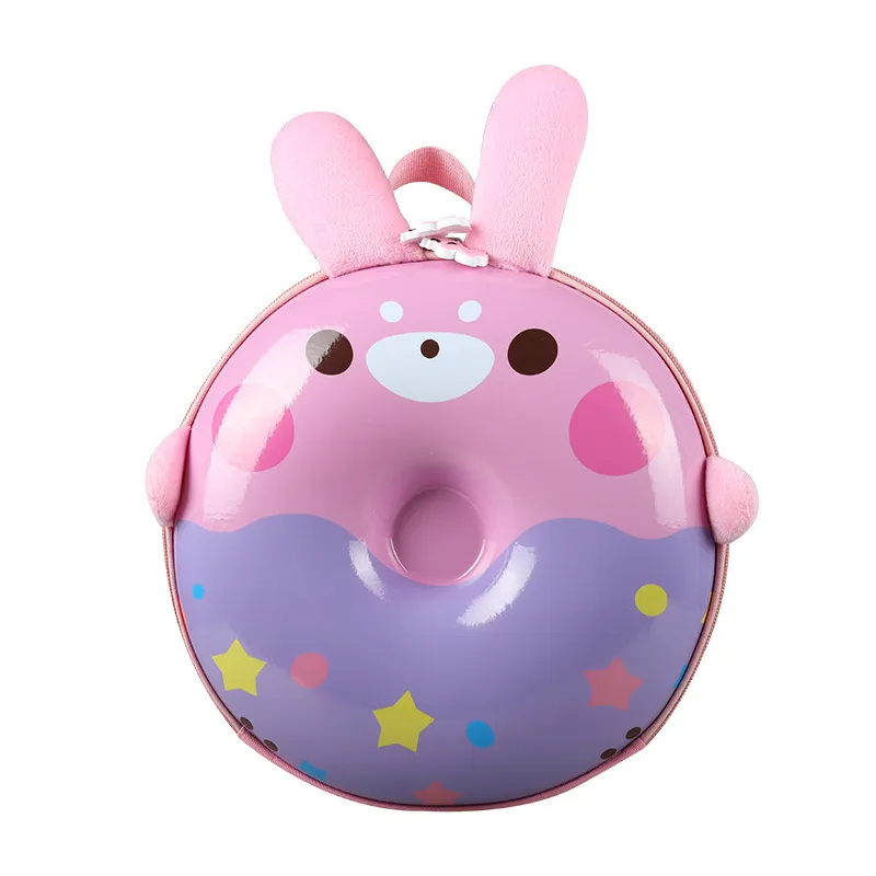 Children Kids Toddlers Fashion Girls Cartoon Animals Round School Bag Backpack