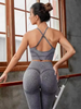 Women Fashion Gradient Camisole Hip Sports Yoga Pants Set