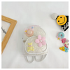 (Buy 1 Get 2) Kids Girls Fashion Cute Casual Sequins Carto Bear Flower Pearl Zipper School Backpack Bag