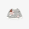 Kids Toddler Big Girls Spring Autumn Fashion Casual Stripe Cartoon Puppy Round Neck Long Sleeve Polka Dot Trousers Set