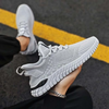 Men Summer Leisure Sports Versatile Mesh Cloth Flat Lace-Up Sneakers