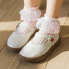 Kids Lace Thin White Mesh Breathable Socks