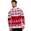 Sweet Casual Couple Knitwear Turtle Neck Christmas Theme Jacquard Knitted Sweater