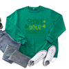 St.Patrick'S Day Fashion Women'S Long Sleeve Letter Print Round Neck Sweatshirt