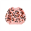 Children Kids Baby Fashion Girls Long Sleeve Cute Leopard Print Sweatshirt