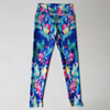 Abstract Type Print Defined Waist Sports Cropped Pants