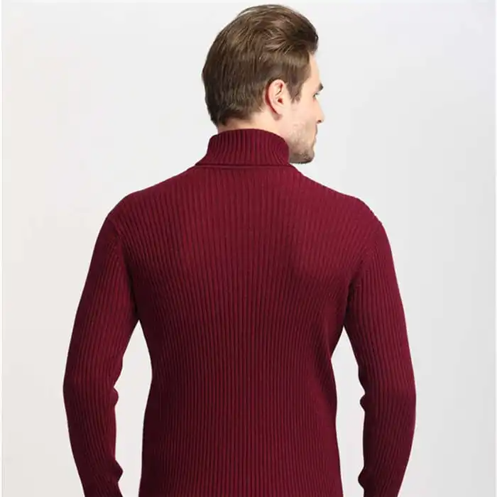 (Buy 1 Get 1) Men Fashion Solid Color Turtle Neck Long Sleeve Knitwear