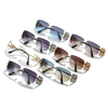Men'S And Women'S Fashion Casual Oval Frame Rimless Sunglasses
