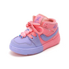 Kids Boys Girls Fashion Casual Round-Toe Velcro Lace-Up Colorblock High Top Sneakers