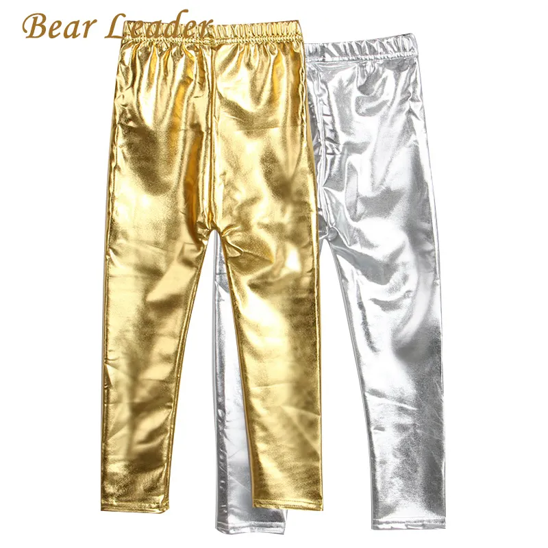 Kids Girls Basic Solid Color Elastic Pants