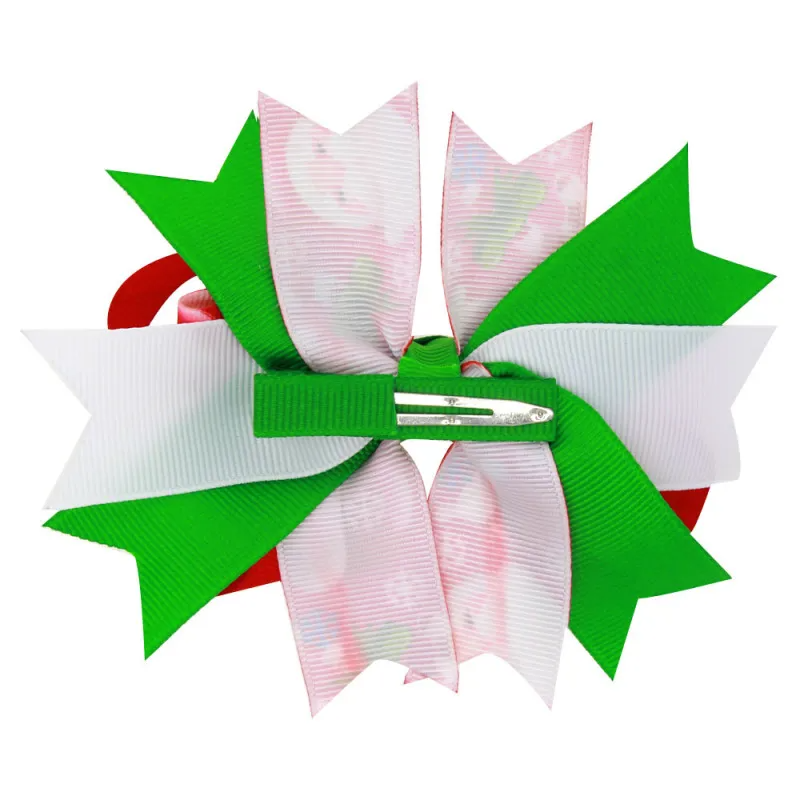 Kids Christmas Dovetail Bow Hairpin Hair Accessories